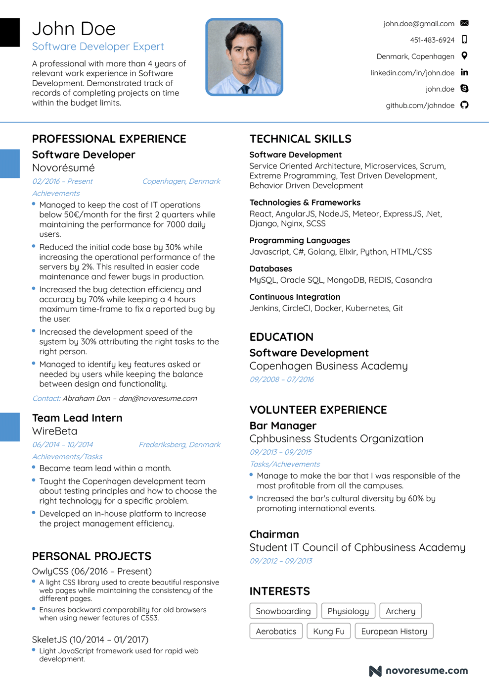 perfect length for resume