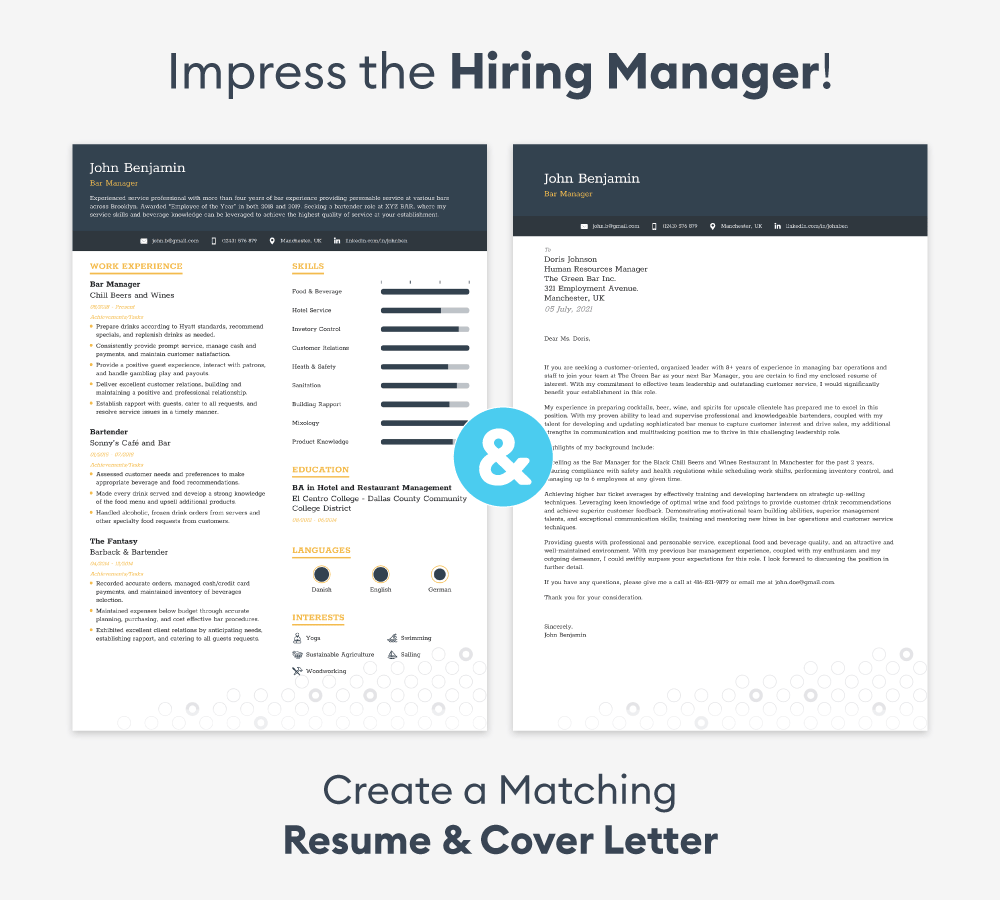 cover letter resume matching tips