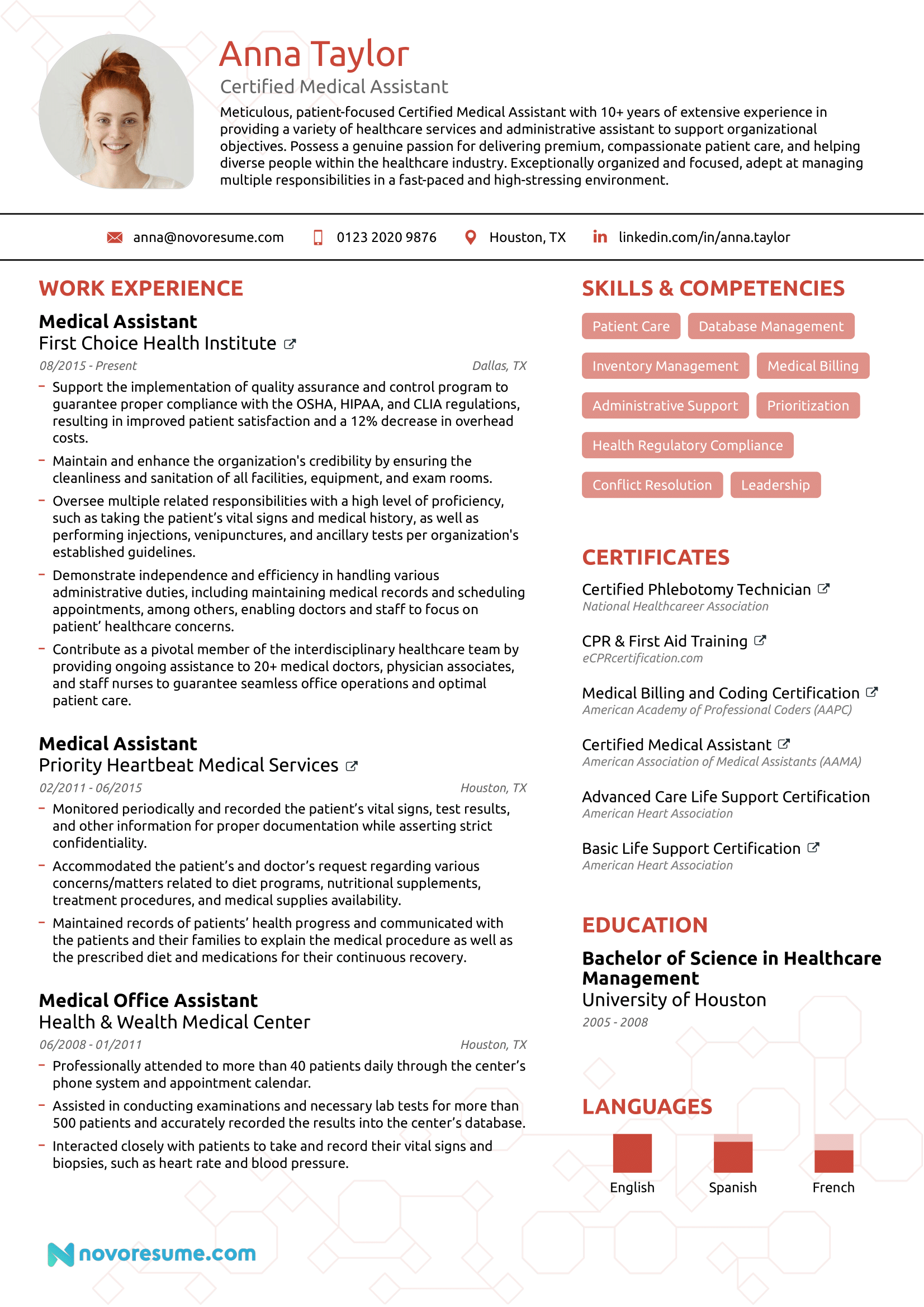 medical assistant resume